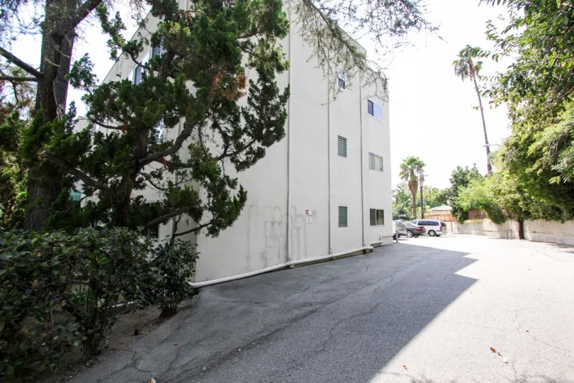 The parking for the Hastings Towers