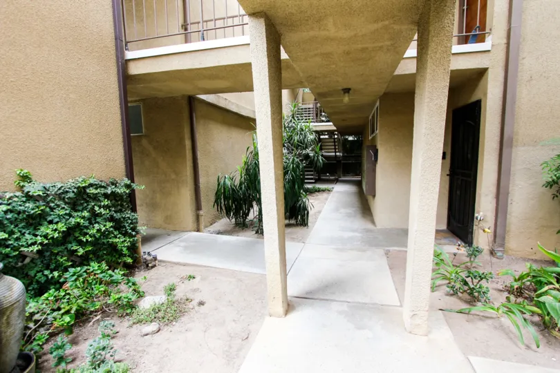 The plants seen around the Los Robles South building