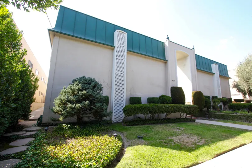 An exterior view of the Magnolia Court