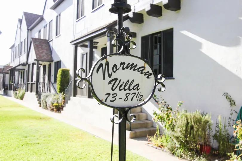 The Norman Villa sign