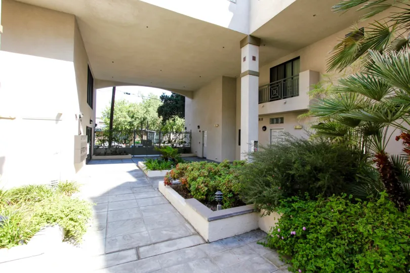 The walkway through Oak Knoll Manor