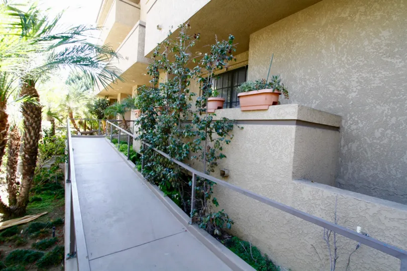 The ramp up to Oak Knoll Terrace