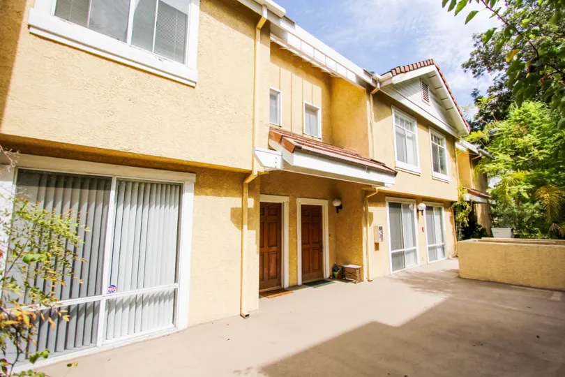 The entrance into units at Oakland Gardens