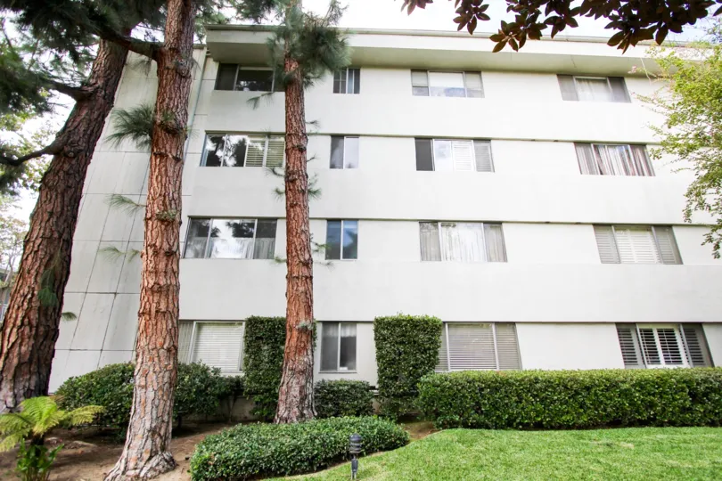 The yard in front of Oakland Towers South