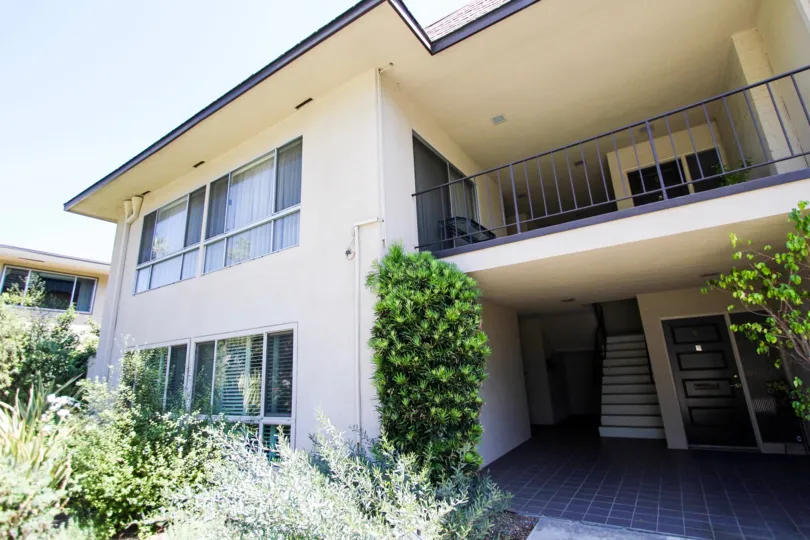 The stairs to the second level of Orange Grove Crest
