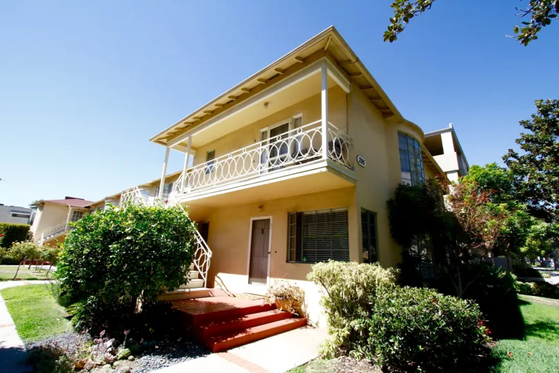 The balcony seen at Park Lane in Pasadena, California