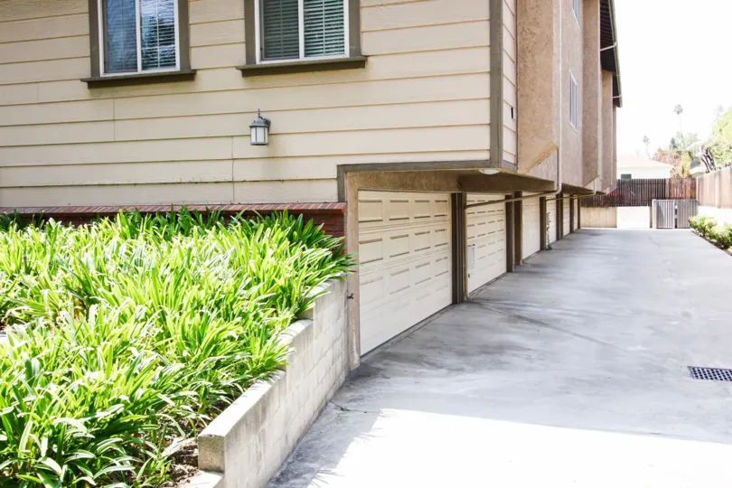 The garages at Parkwood Place in Pasadena, California