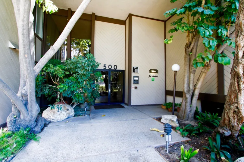 The entrance into Parkwood Townhomes