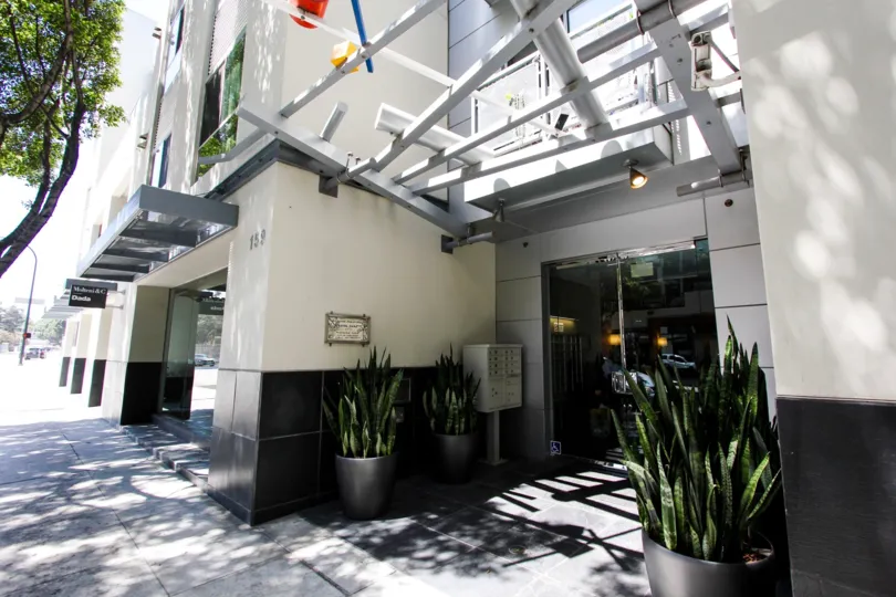 The entrance into Pasadena Place in Pasadena, California