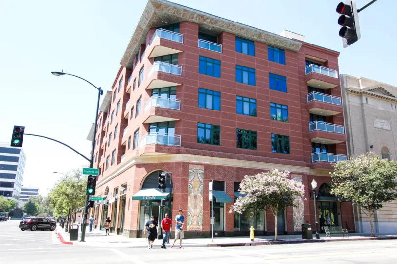 A view of the Raymond Renaissance building in Pasadena, California