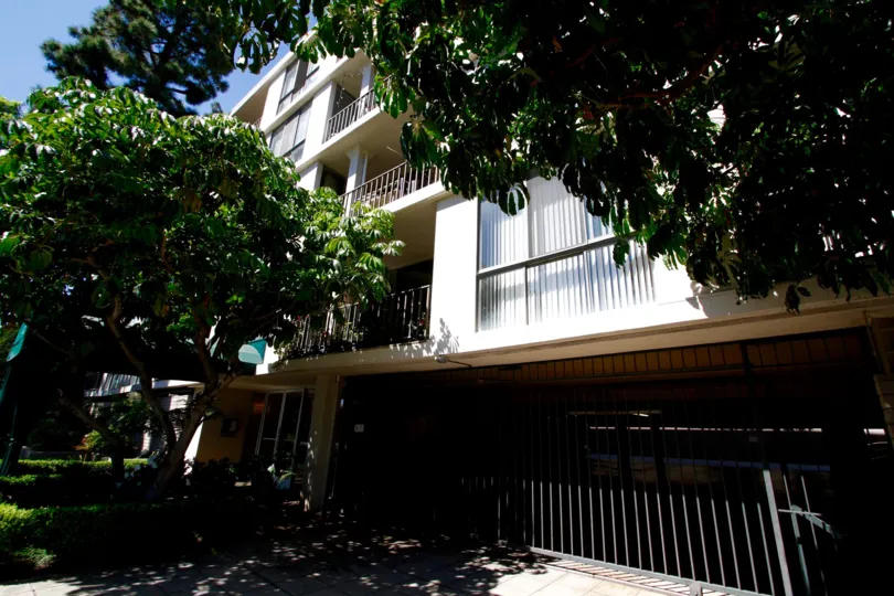 The parking garage for residents of Regency Del Mar