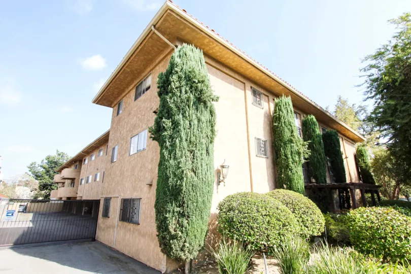 The windows in the Sierra Villas building