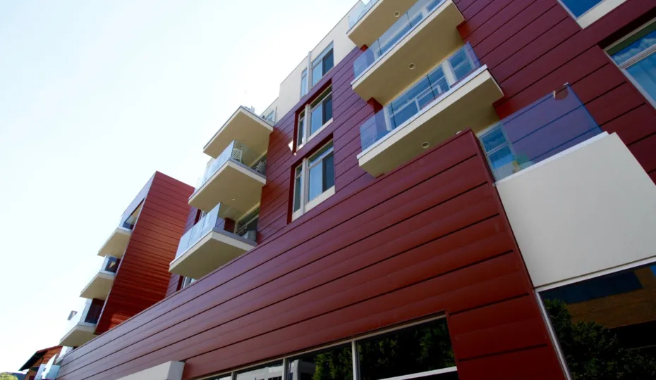 The view of The Burton in Pasadena, California