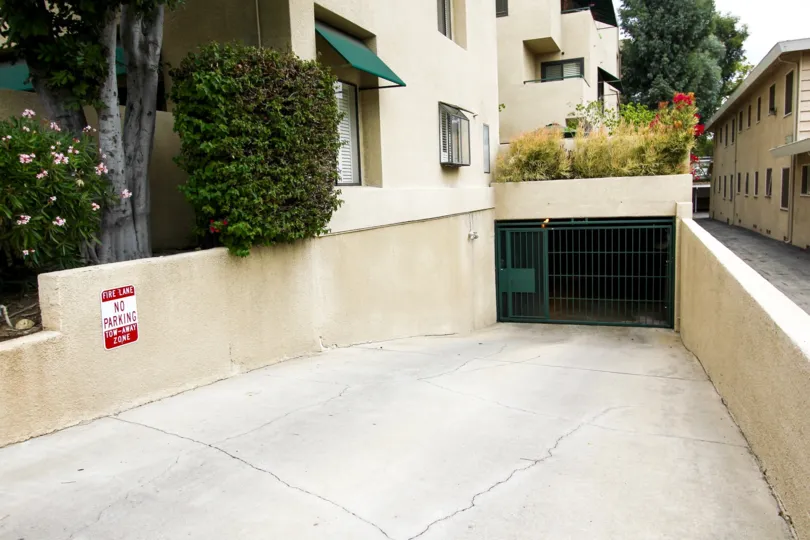 The parking garage for Three Palms