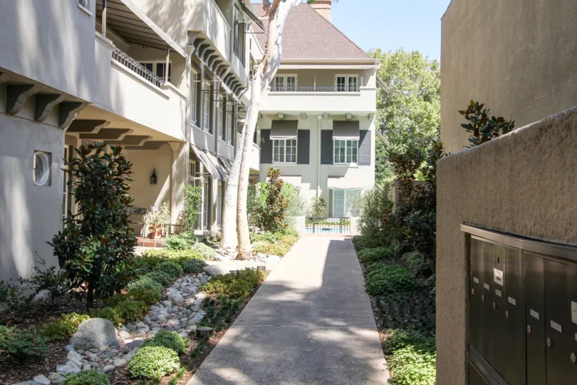 The sidewalk through the Vista Grande