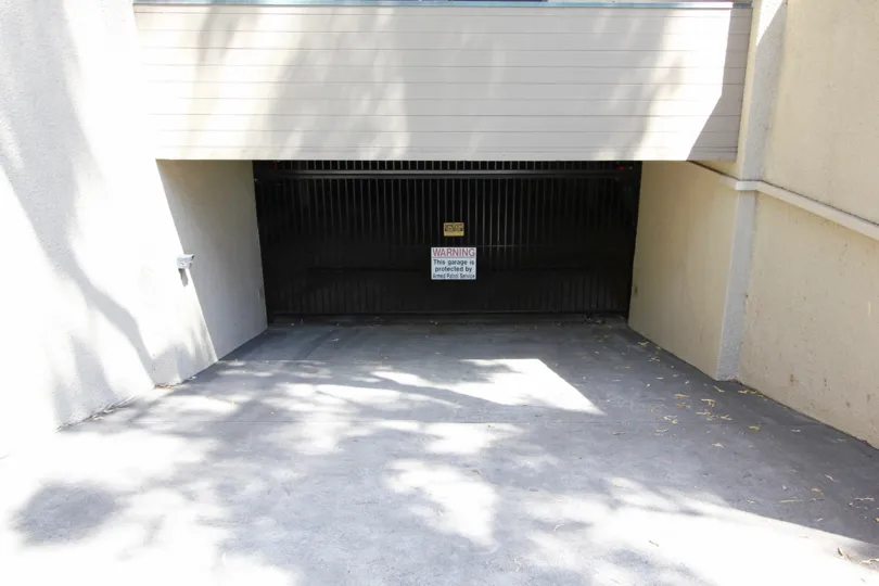 The parking garage for residents at the Vista Grande