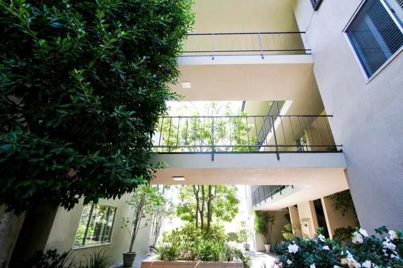 The balconies around the Waverly House