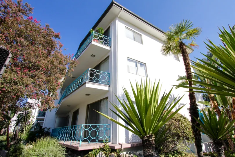 The balconies at the Whispering Waters