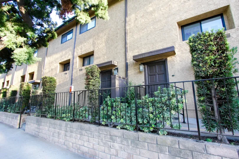 The fence around the units at Wilson Manor