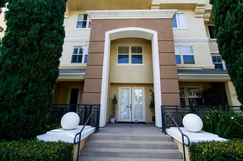 The entrance into Avalon Playa Vist in Playa Vista
