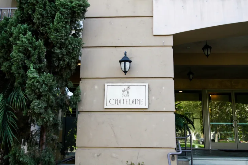 The welcoming sign into Chatelaine