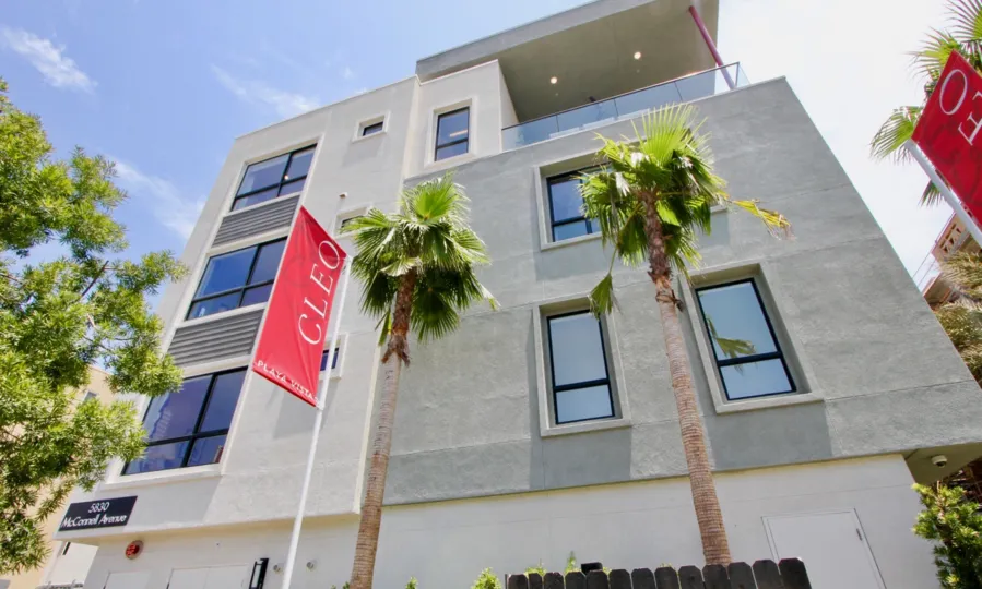 This photo showcases the Cleo Building in beautiful Playa Vista, California