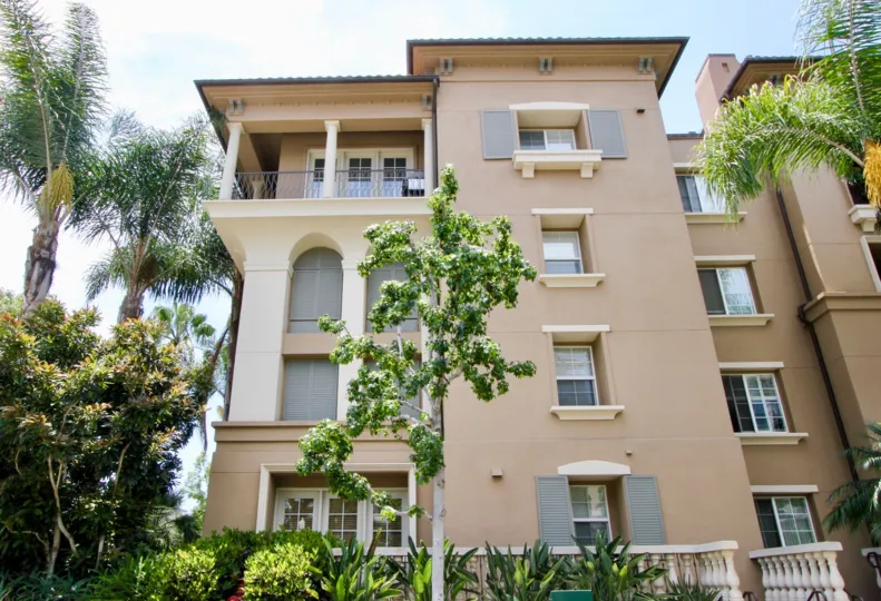 front view of the palatial Paraiso and her wonderful surroundings, Playa Vista, California