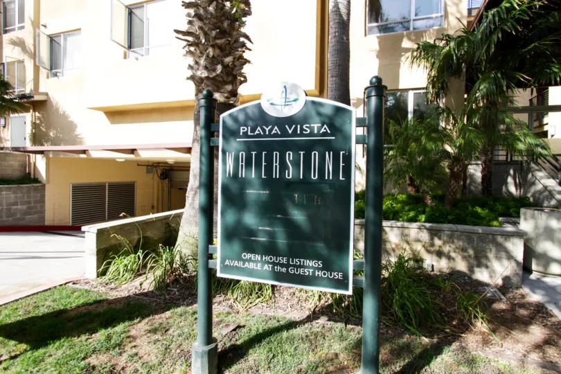 The sign at Waterstone in Playa Vista