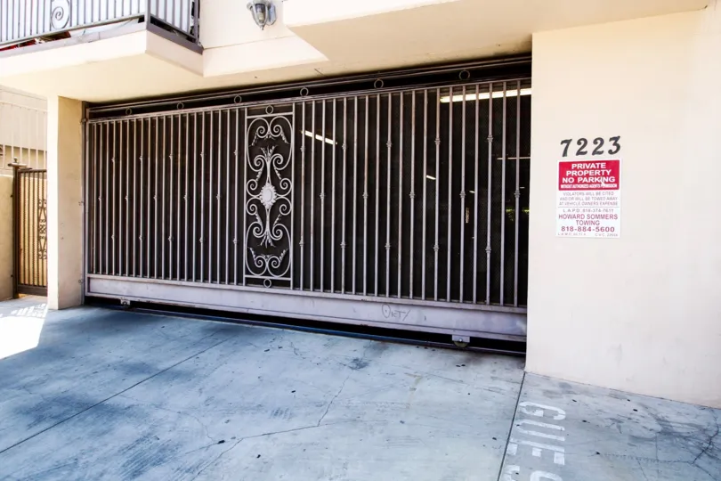 The parking for Baird Luxury Condos in Reseda California