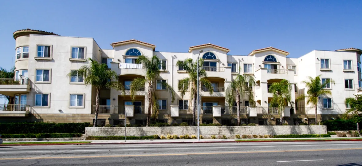 The Corbin Villas building in Reseda California