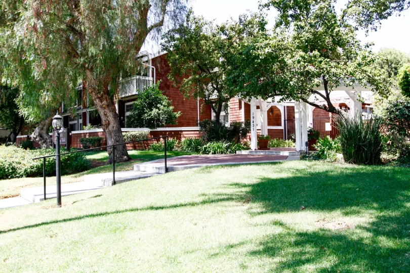 The yard in front of Country Walk in Reseda California