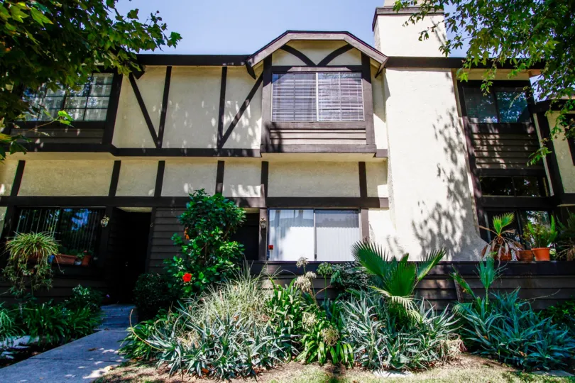 The landscaping seen at Kingston Townhomes