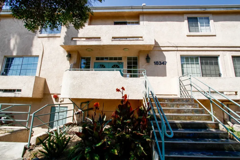 The entrance into Landmark Townhomes