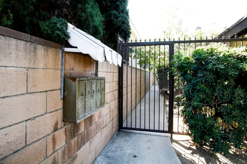 The mail area for Patio Oaks residents