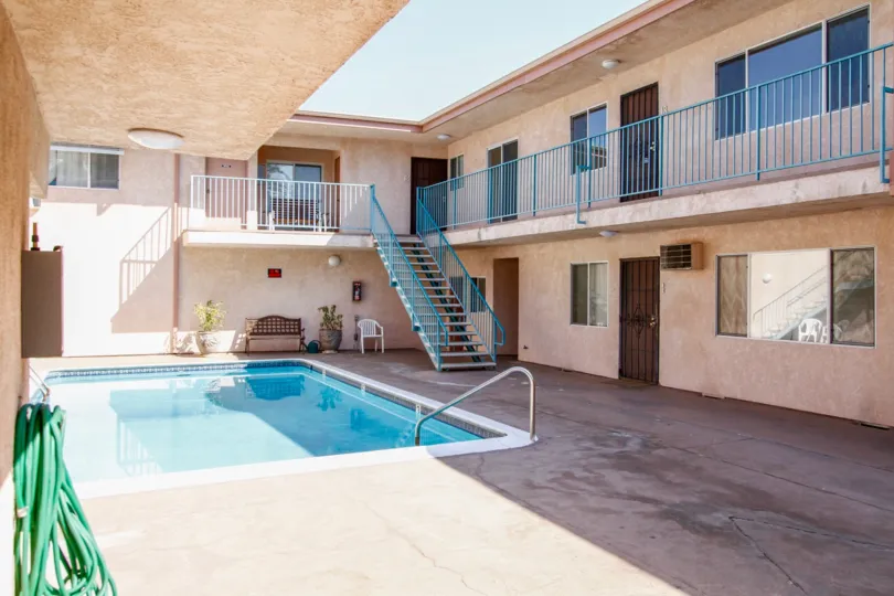 The pool at the Royal Tampa in Reseda California