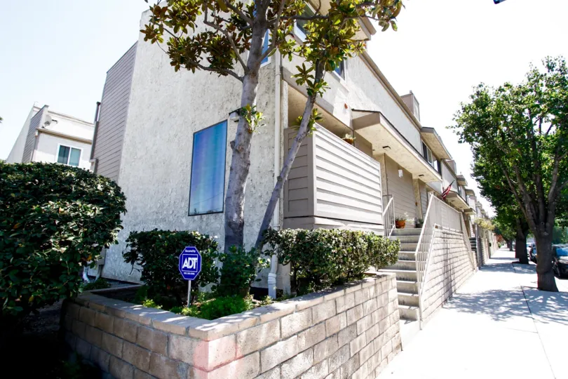 The stairs up to Shirley East Townhomes in Reseda California
