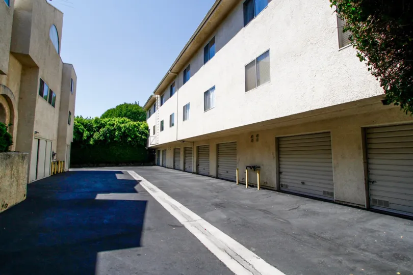 The parking for Southpointe Villas in Reseda California