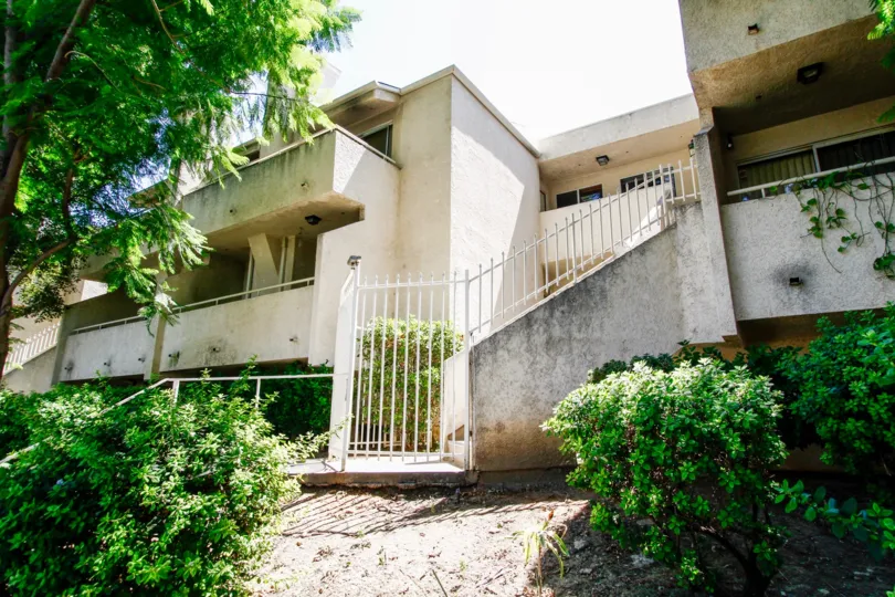 The balconies at Southpointe Villas in Reseda California