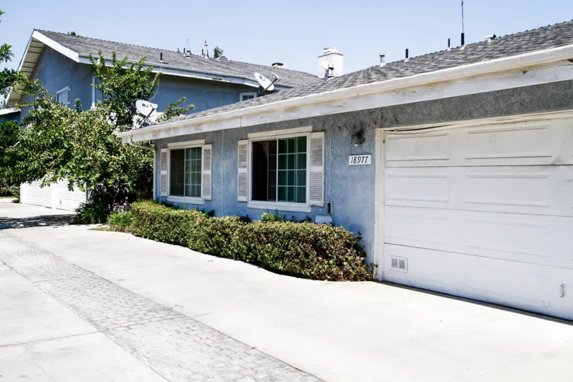 The garage at Yellowstone Patio Homes in Reseda California