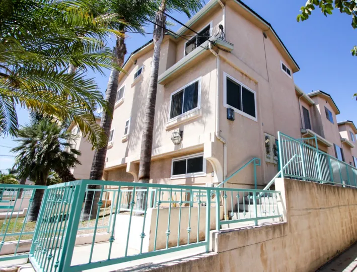 The stairs up to 560 W 14th St in San Pedro California