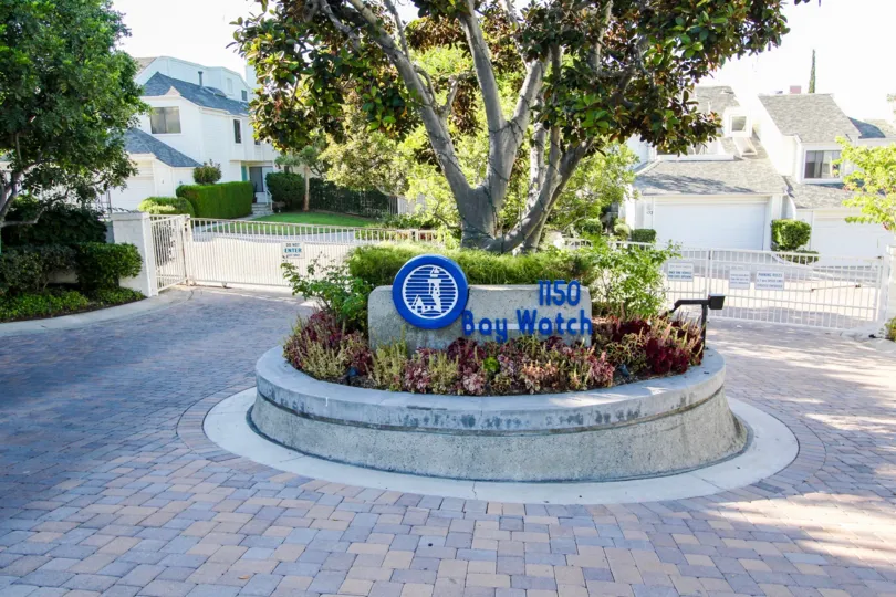 The sign announcing Bay Watch in San Pedro California