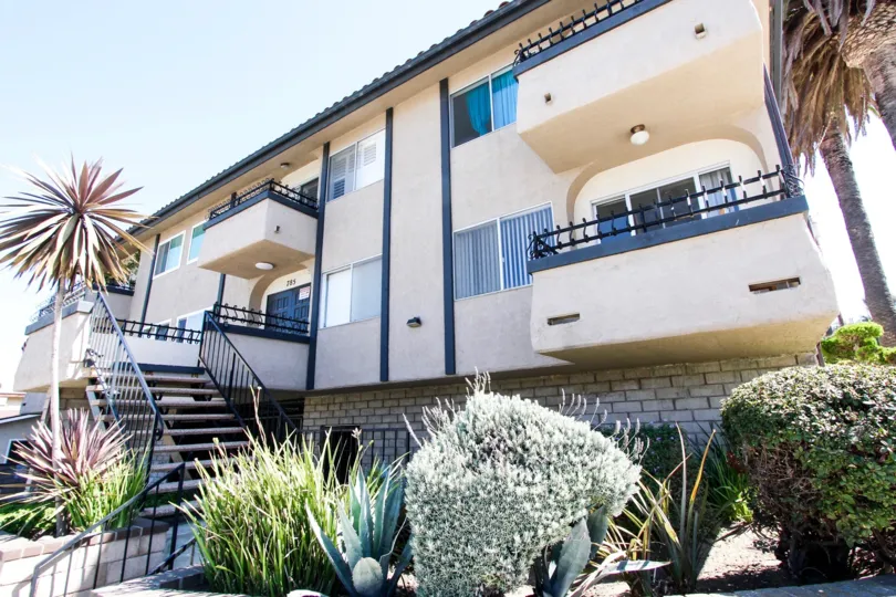 The balconies seen at Cabrillo Landing