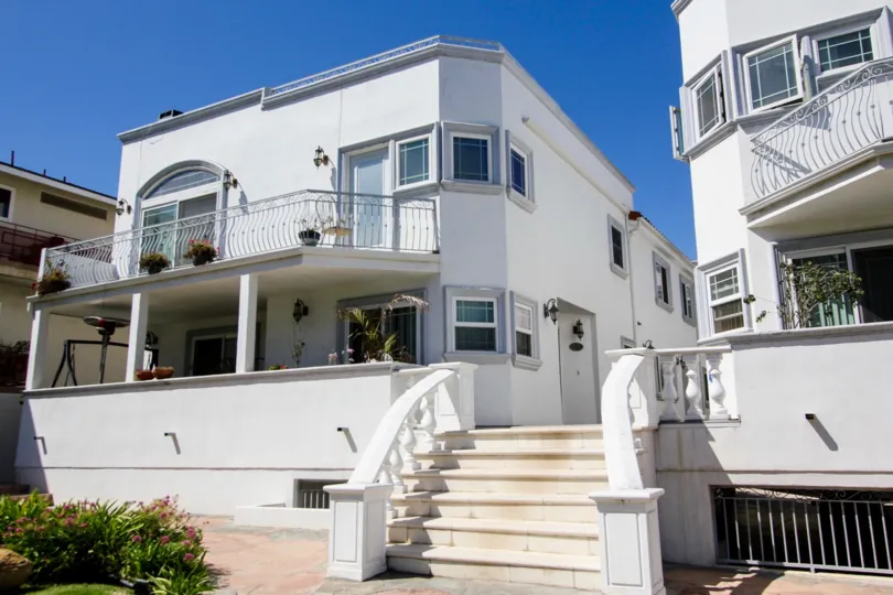 The stairs up to Jade Townhomes
