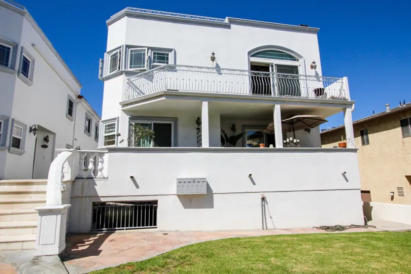 The balcony at Jade Townhomes