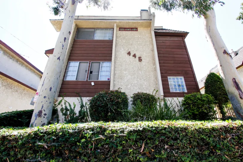 The landcaping around Pacific View Terrace
