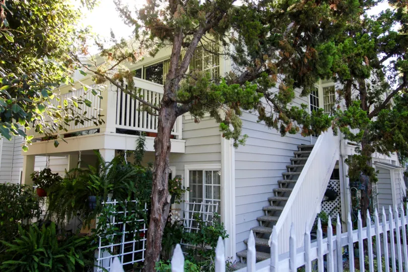 The white picket fence around Ponderosa Springs