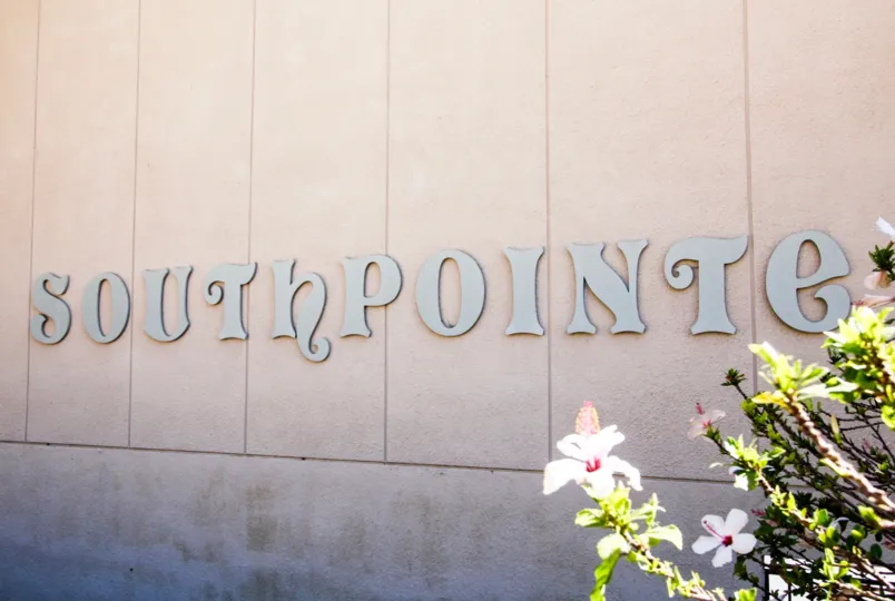 The Southpointe name on the building in San Pedro California