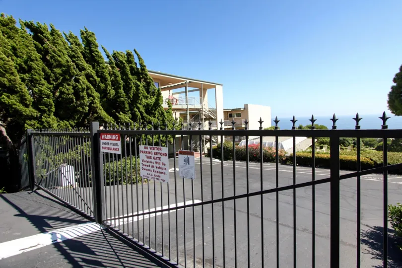 The gate into Southpointe in San Pedro California
