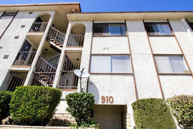 The address for Sunrise Villas on the building