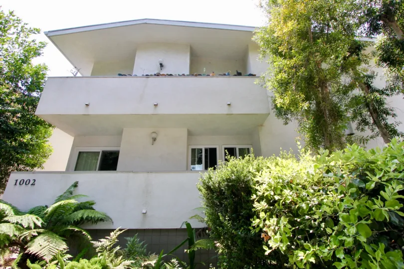 Balconies during a sunny day at 1002 14th St in Santa Monica CA